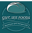 Illustrated loaf of sourdough, 'Gut_See Foods' in an elegant font, and the tagline "Nourish your Gut, Fuel your Life."