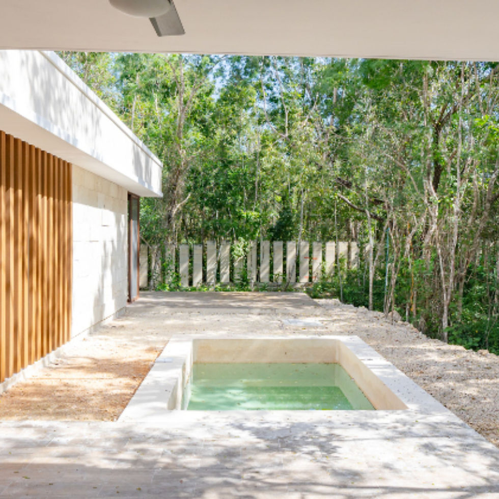 casas-xpuha-residencial-Resort-plunge -pool