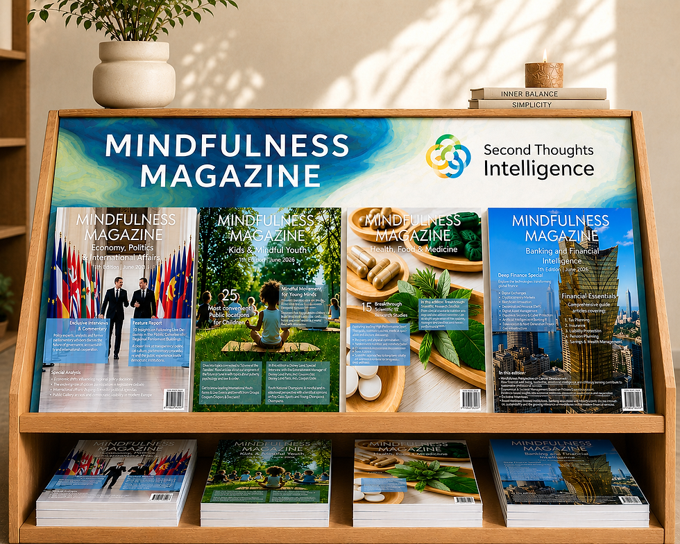 Mindfulness Magazine categories bookshelf