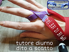 tutore dito a scatto fisioterapia mano r