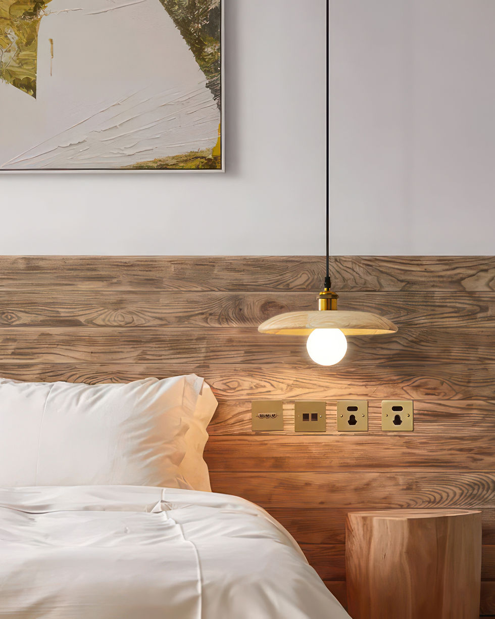 الصورة المصغرة: Timber wooden pendant light, wooden chandelier