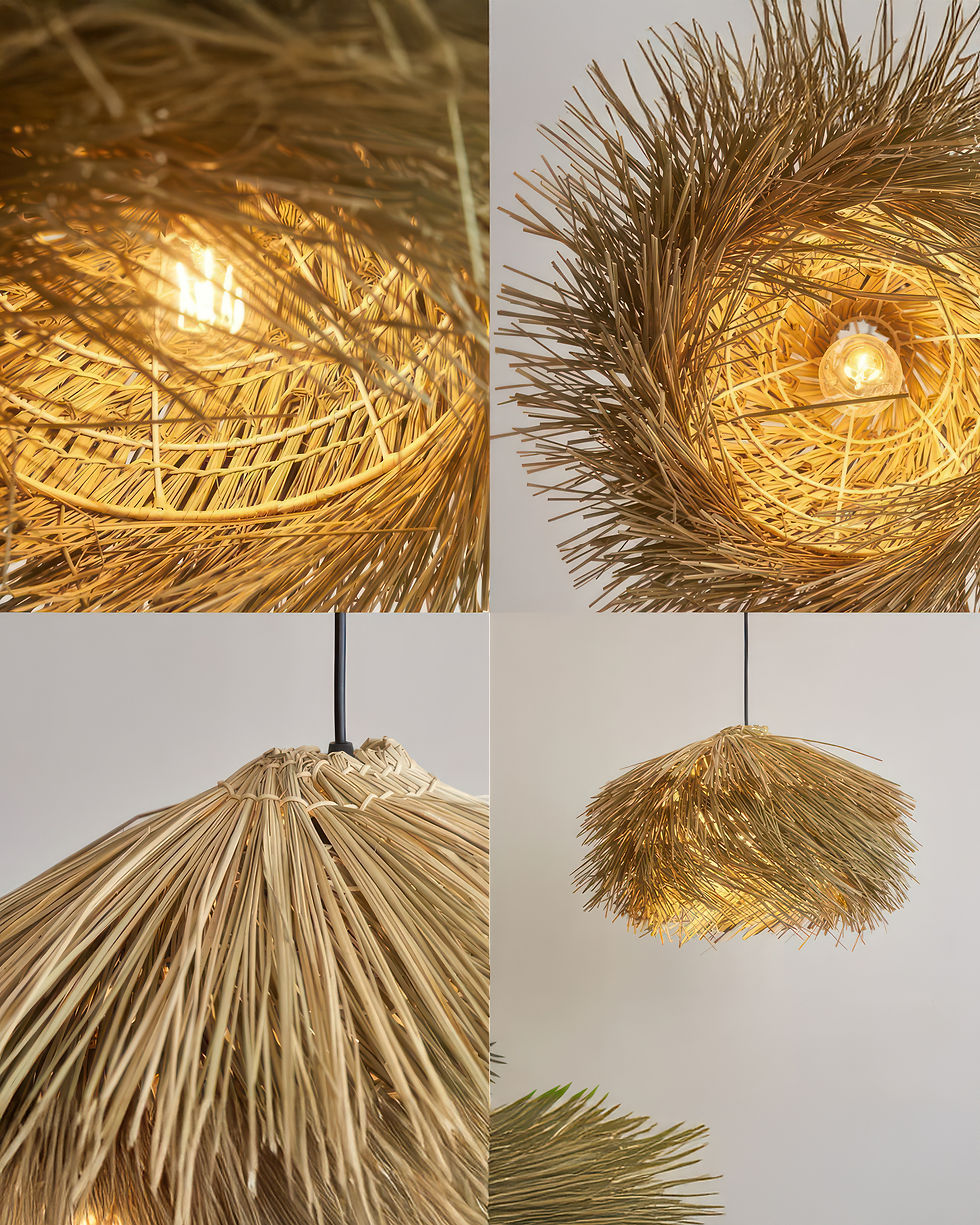 Thumbnail: handmade rattan pendant light
