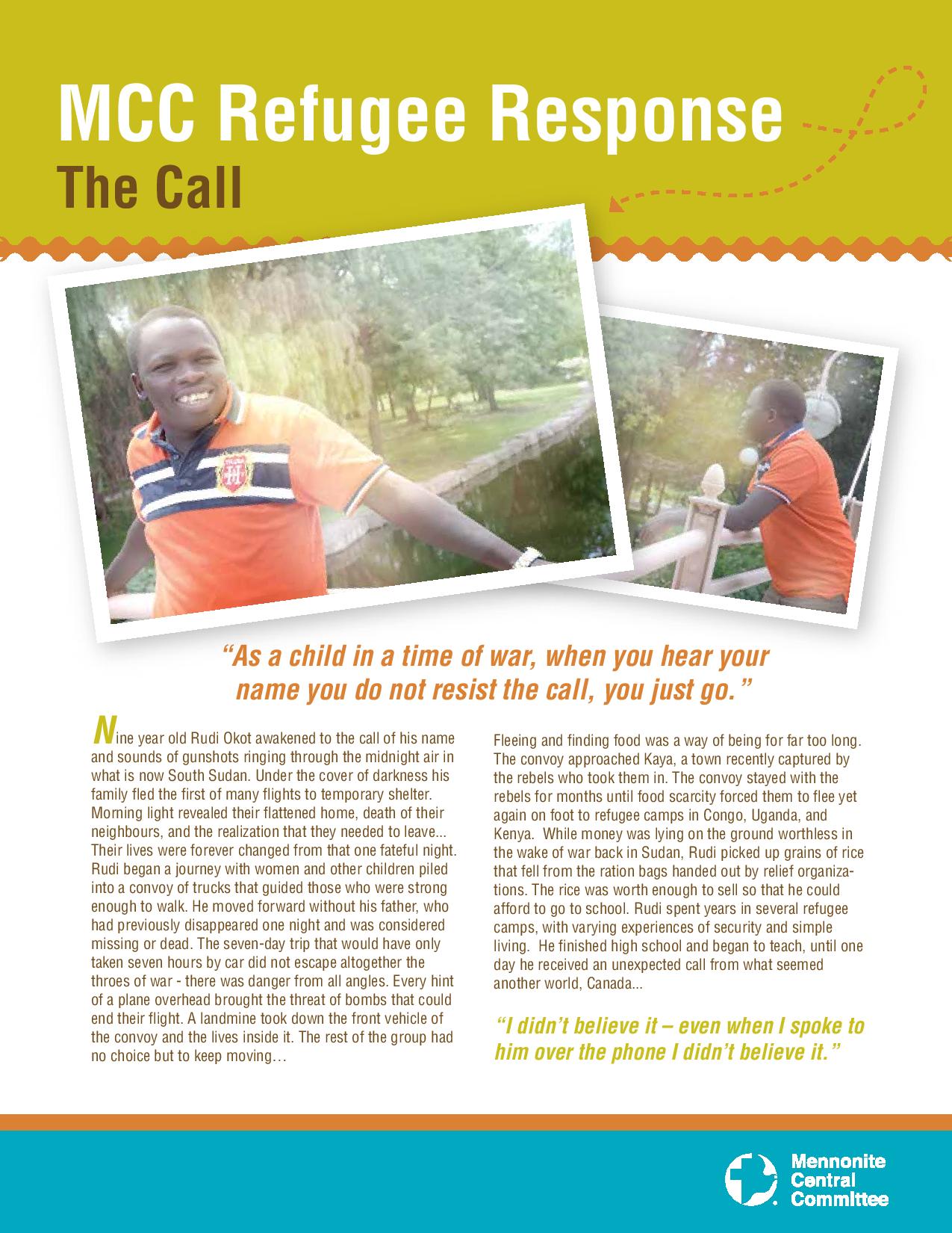 MCC Refugee Sponsorship: Rudi Okot