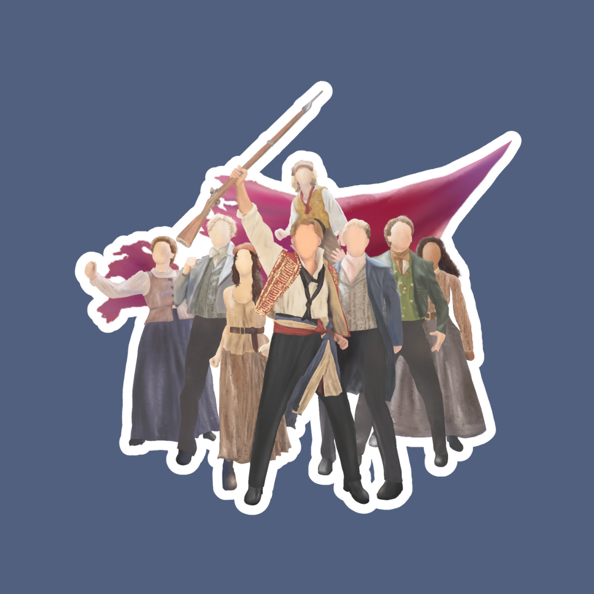 Les Mis Sticker - Revolutionaries
