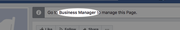 Go to Business Manager