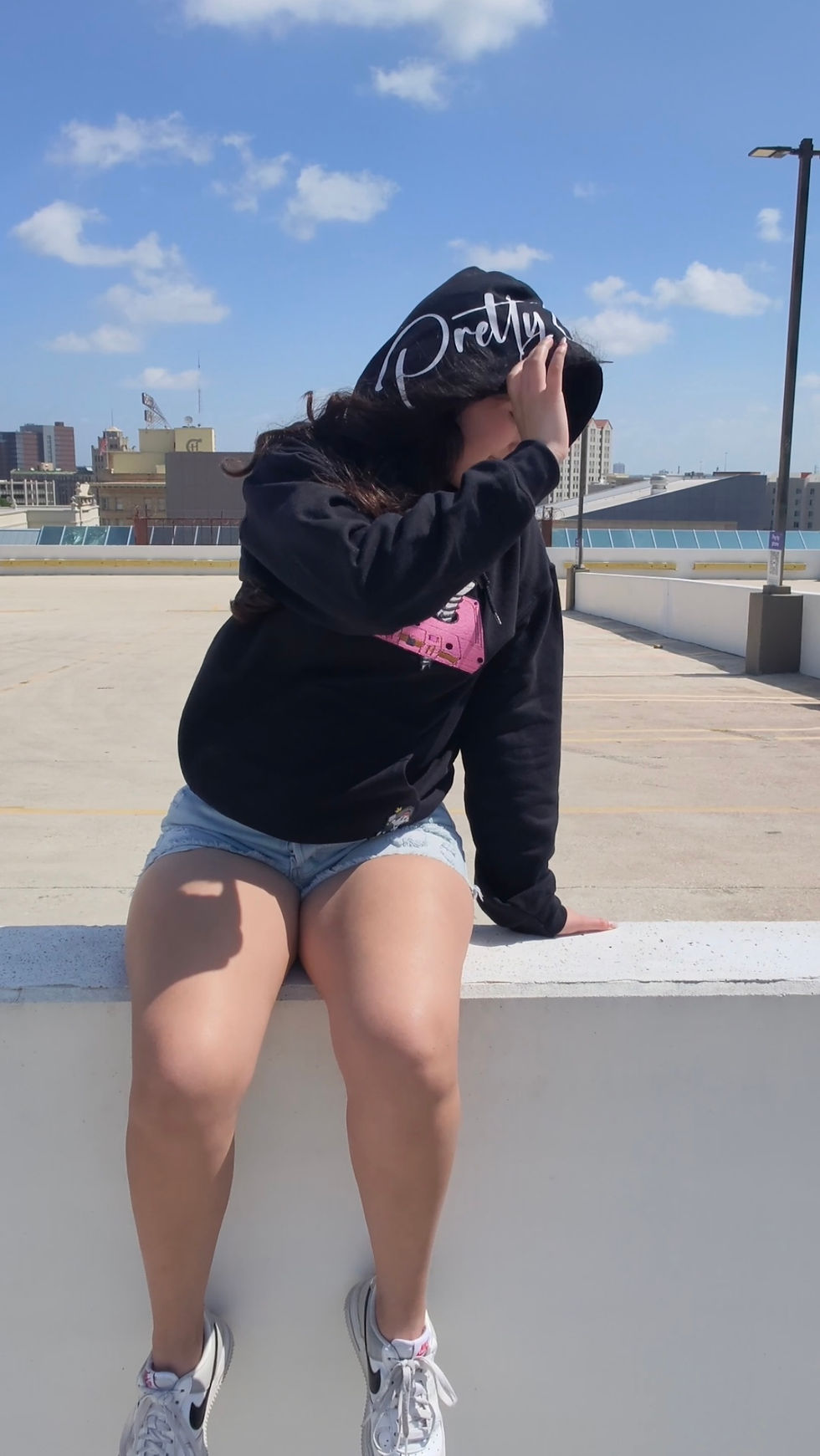 Thumbnail: Pretty girls bang screw hoodie (text on hood)