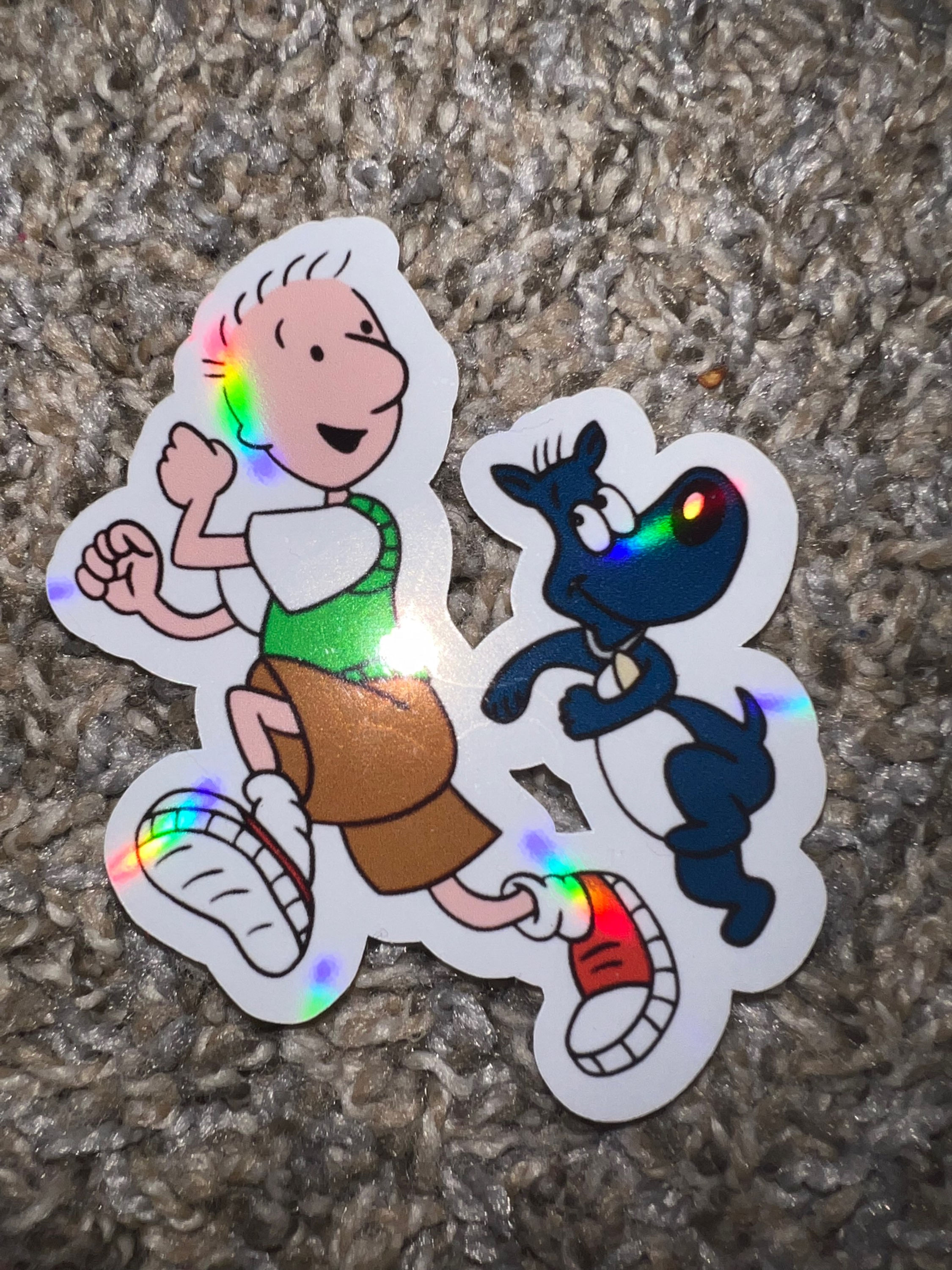 Doug & pork chop sticker