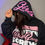 Thumbnail: Pretty girls bang screw/ text on hood (Hoodie) white and pink