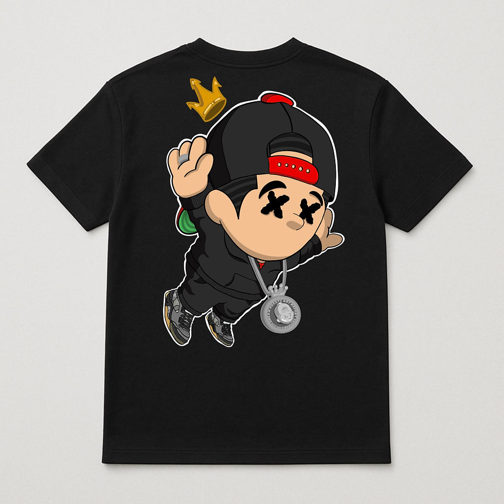 Thumbnail: Arty Mcfly t-shirt AJ5  (front & back)