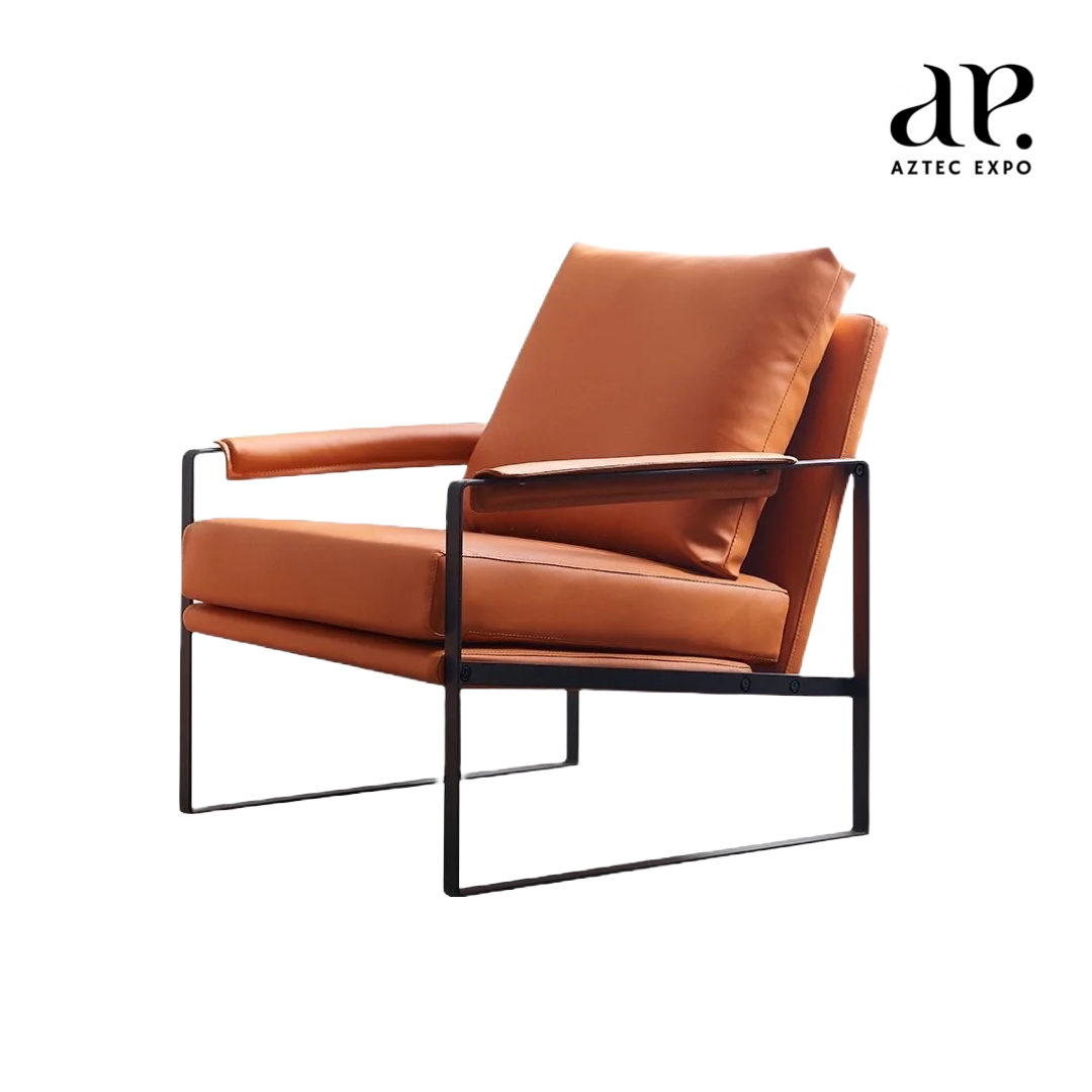 Geir Leatherette Accent Chair 