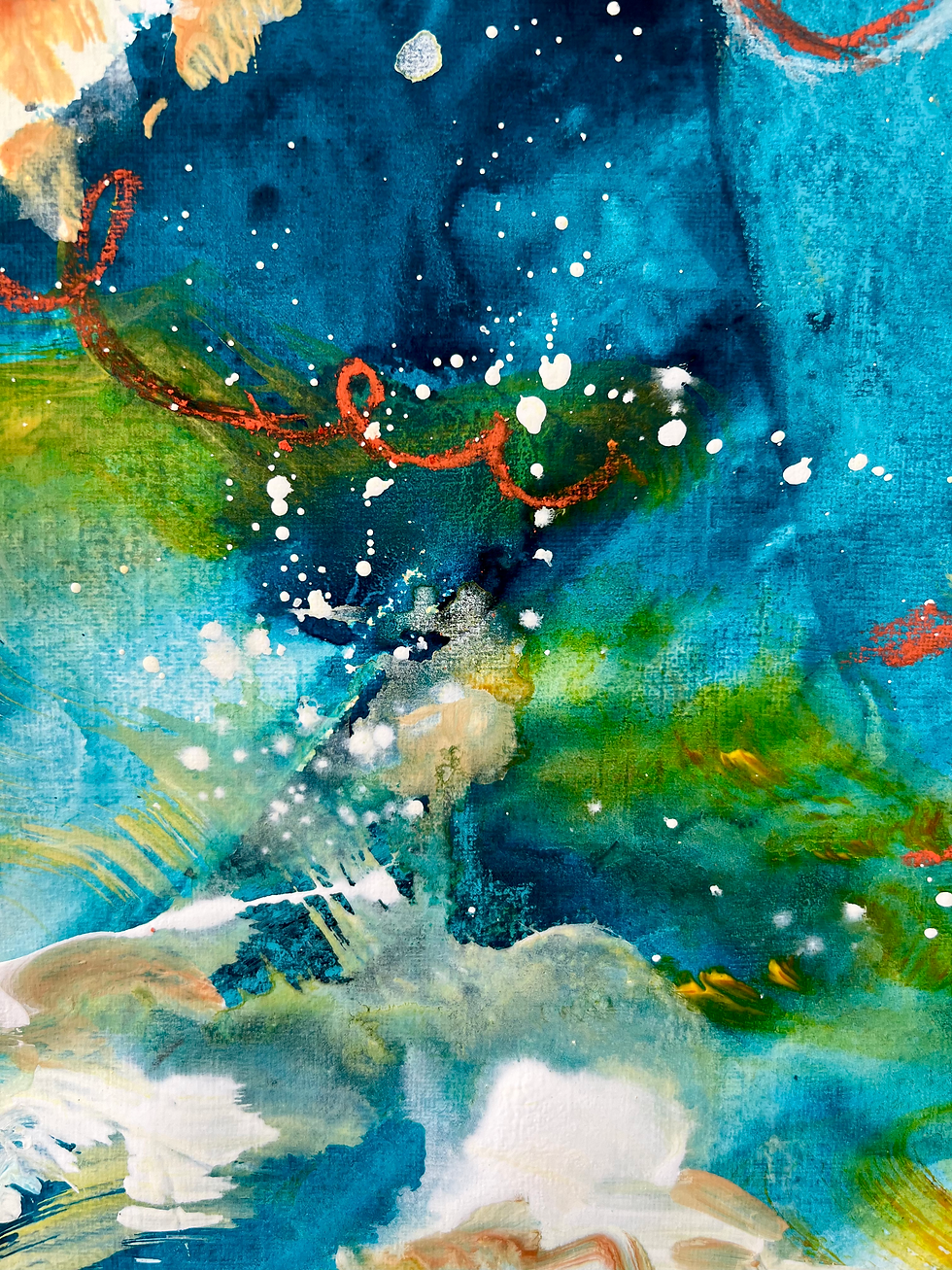 ORIGINAL ABSTRACT PAINTING ON PAPER
