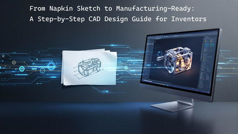 From Napkin Sketch to Manufacturing-Ready: A Step-by-Step CAD Design Guide for Inventors