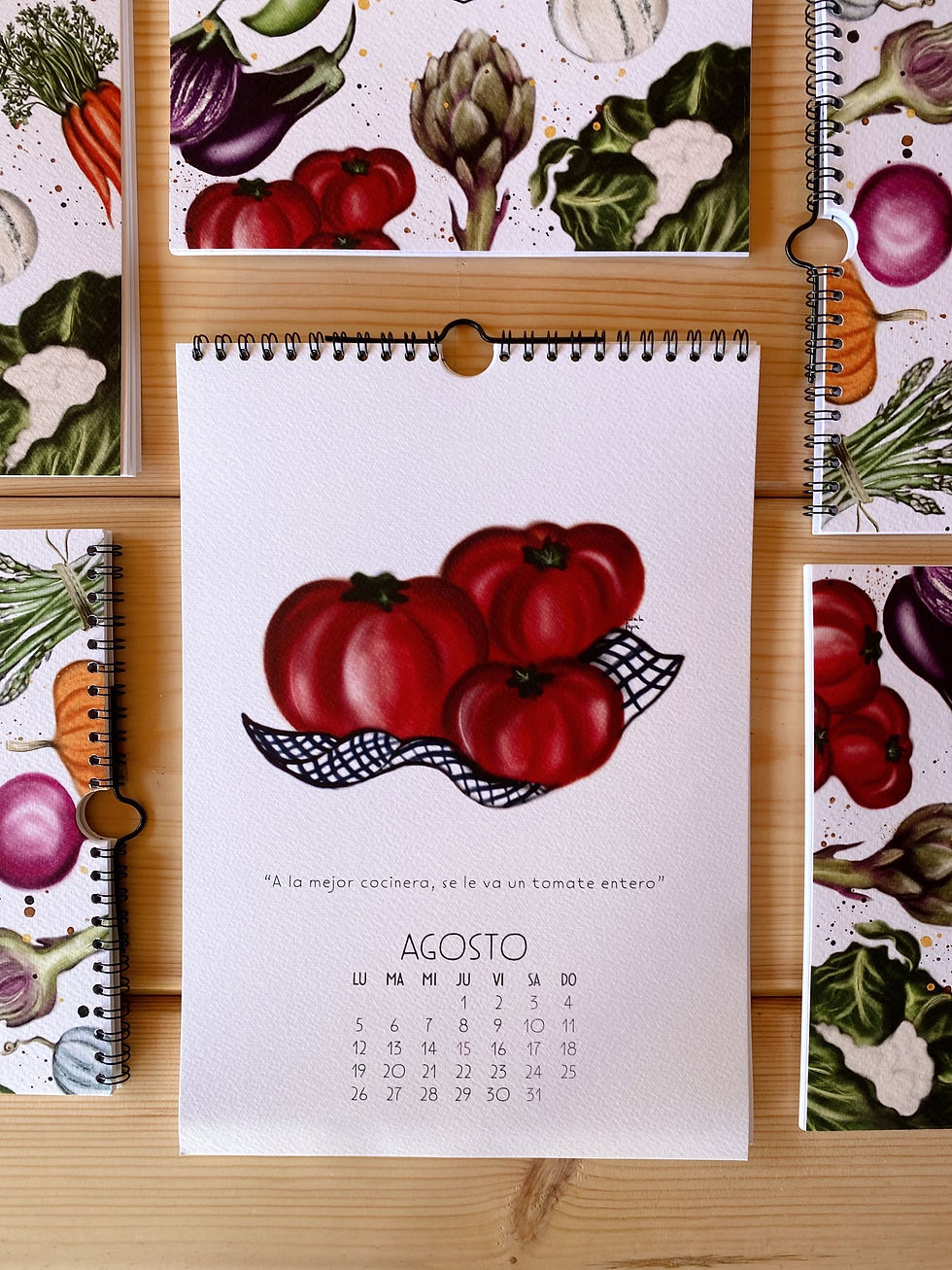 Miniatura: Calendario ilustrado 2024"La alegría de mi huerta"