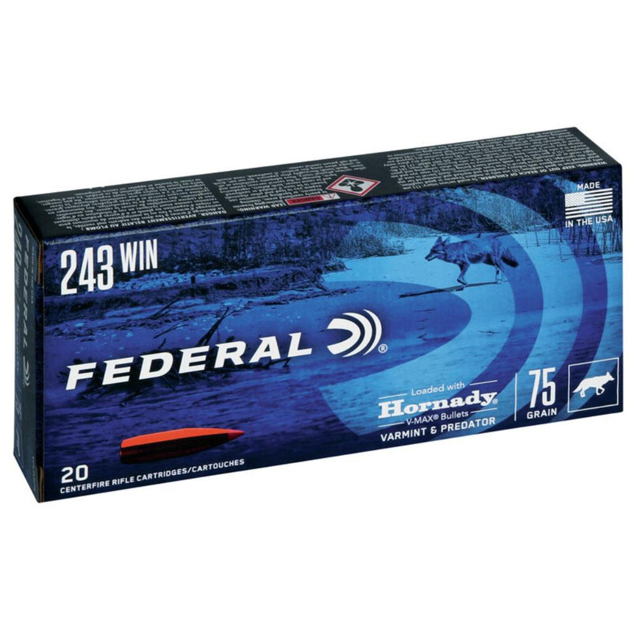 FEDERAL V&P  243WIN 75GR