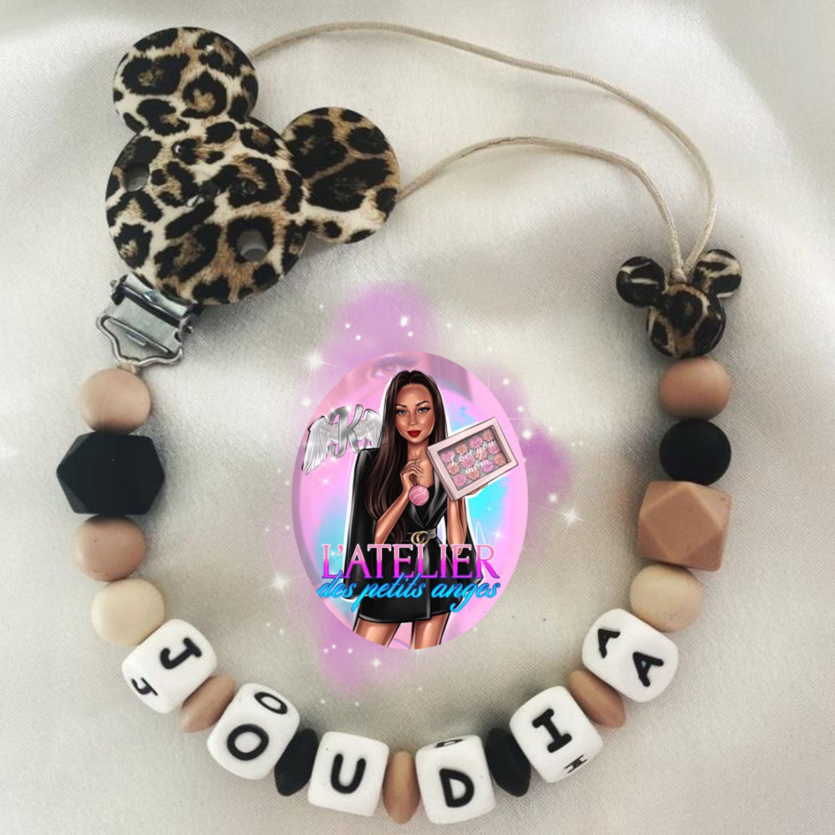 Attache tétine minnie 