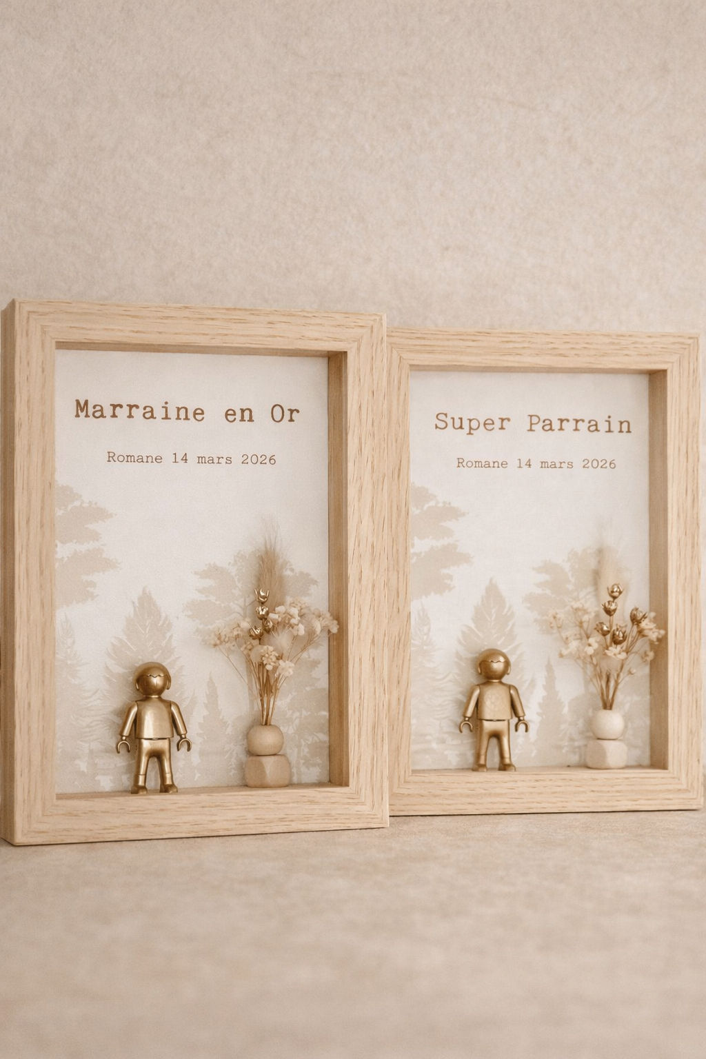 Cadres personnalisés Parrain & Marraine