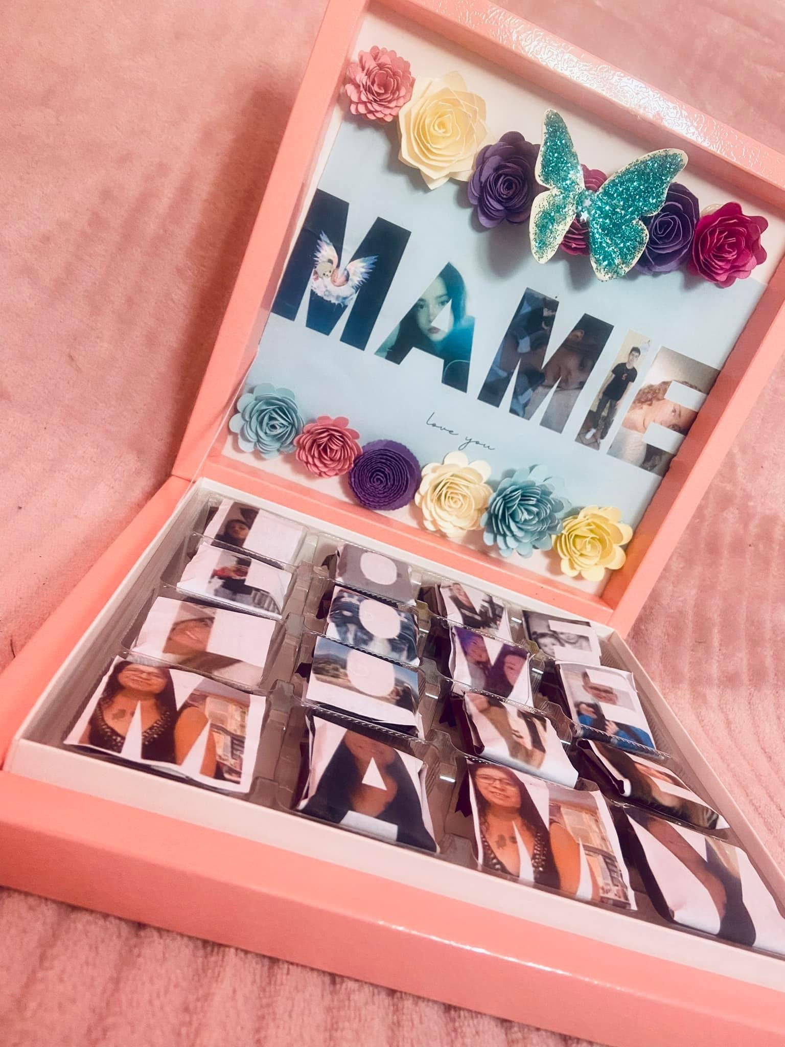 Boîte chocolat personnalisée avec chocolats 