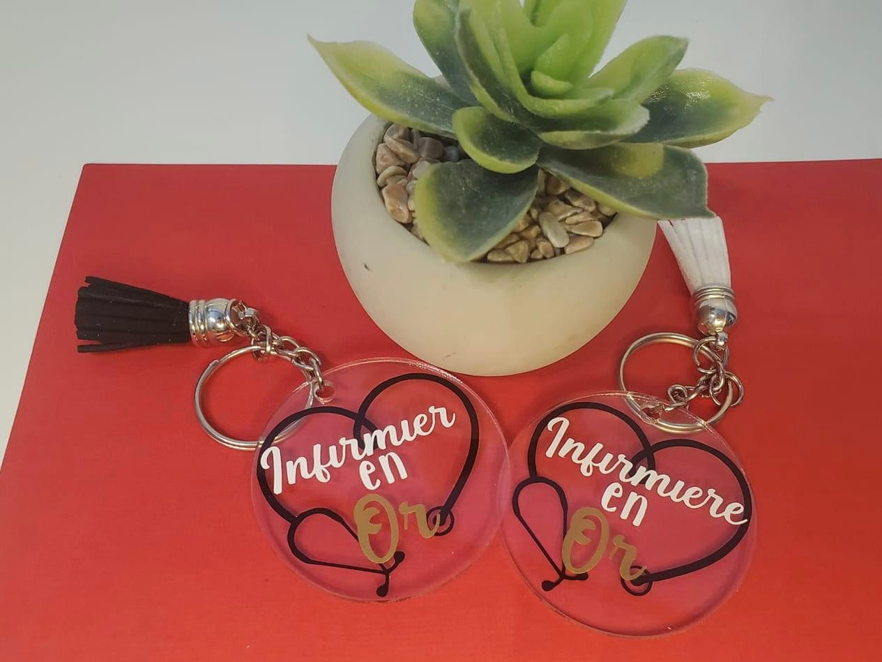 Porte clé infirmière 