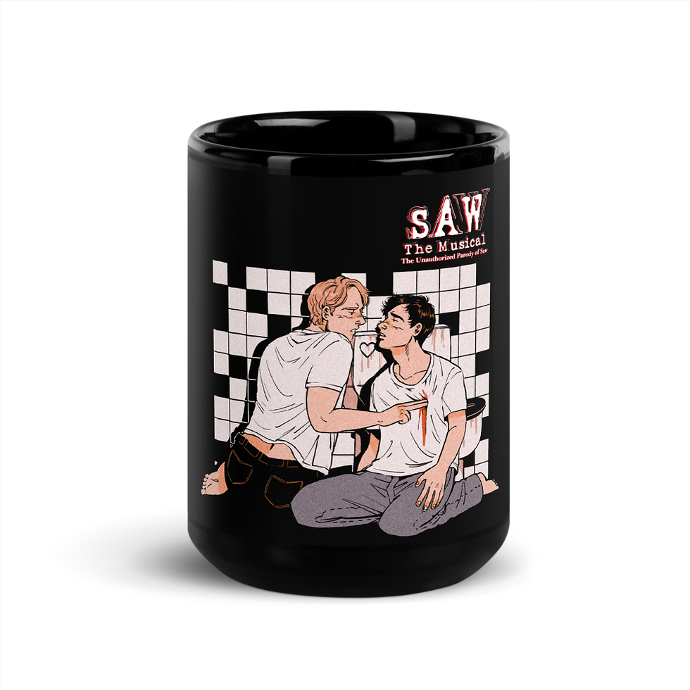 Saw The Musical Parody "Wounded in the shoulder" Mug