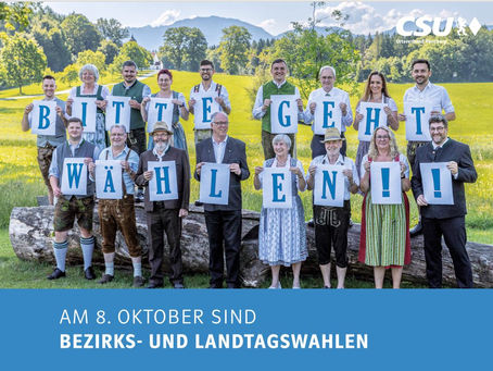 Landtags- und Bezirkstagswahl am 08.10.2023