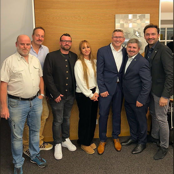 Christian Abt, Jack Eberl, Christian Rabeler, Maria Probst, David Credé, Stefan Korpan und Aleksandar Trifunovic