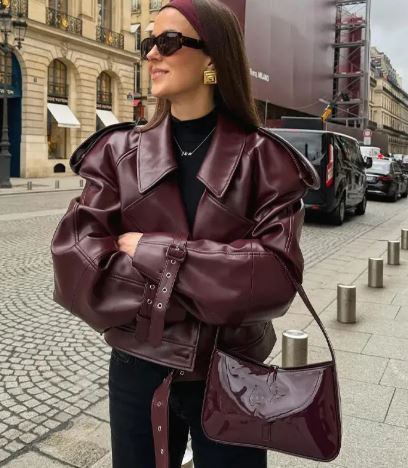 Miniatura: Matte Leather Jacket
