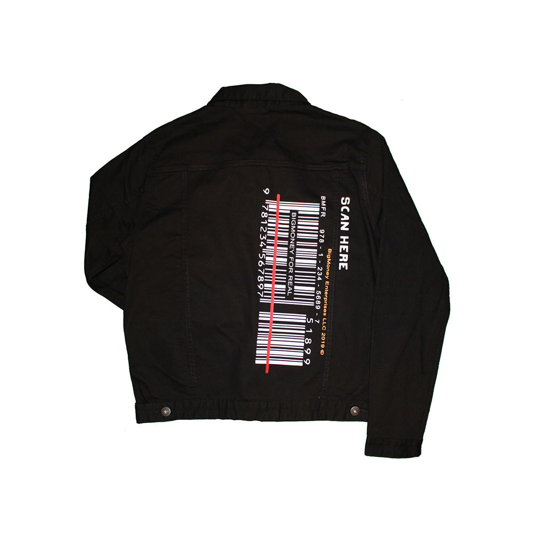 SCAN HERE BIG MONEY FOR REAL DENIM JACKET