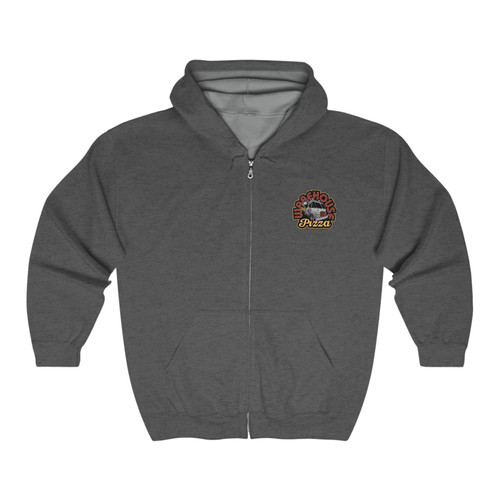 Warehouse Pizza Full Zip Heavy Blend Hooded Sweatshirt | Warehouse