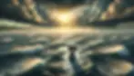 DALL·E 2024-09-20 17.34.55 - A photorealistic and epic image of a Viking ship sailing west
