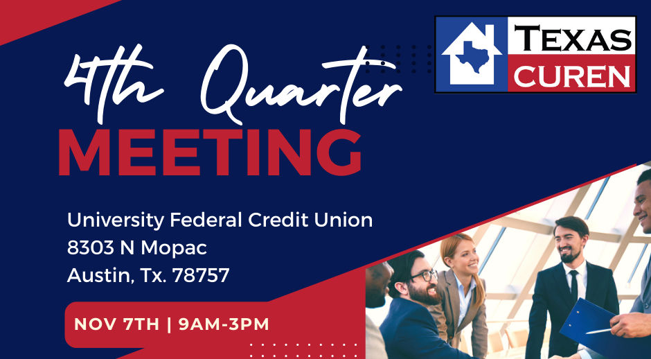 Texas CUREN 2025 4th Quarter Meeting