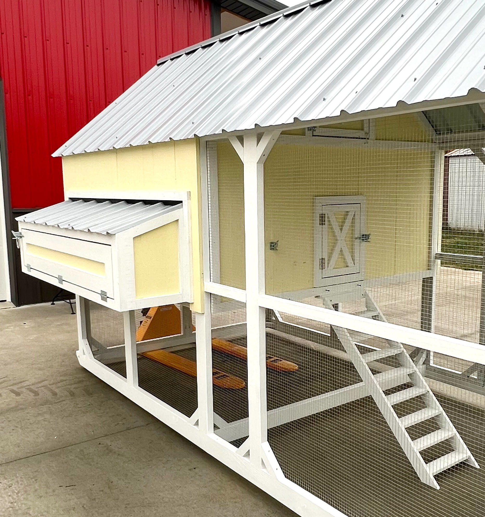 Yellow Chicken Coop