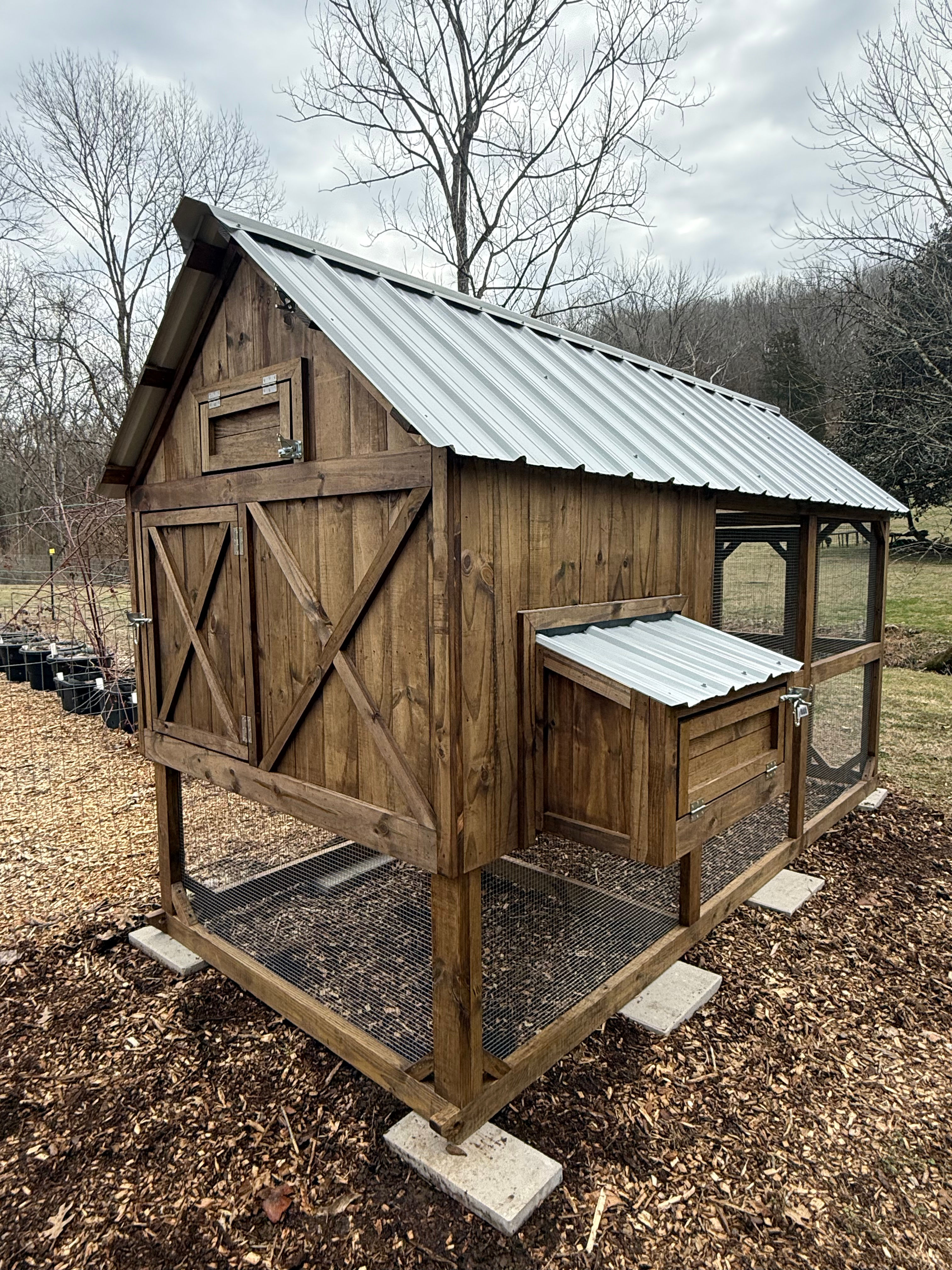 5’x12’ Chicken Coop With Run