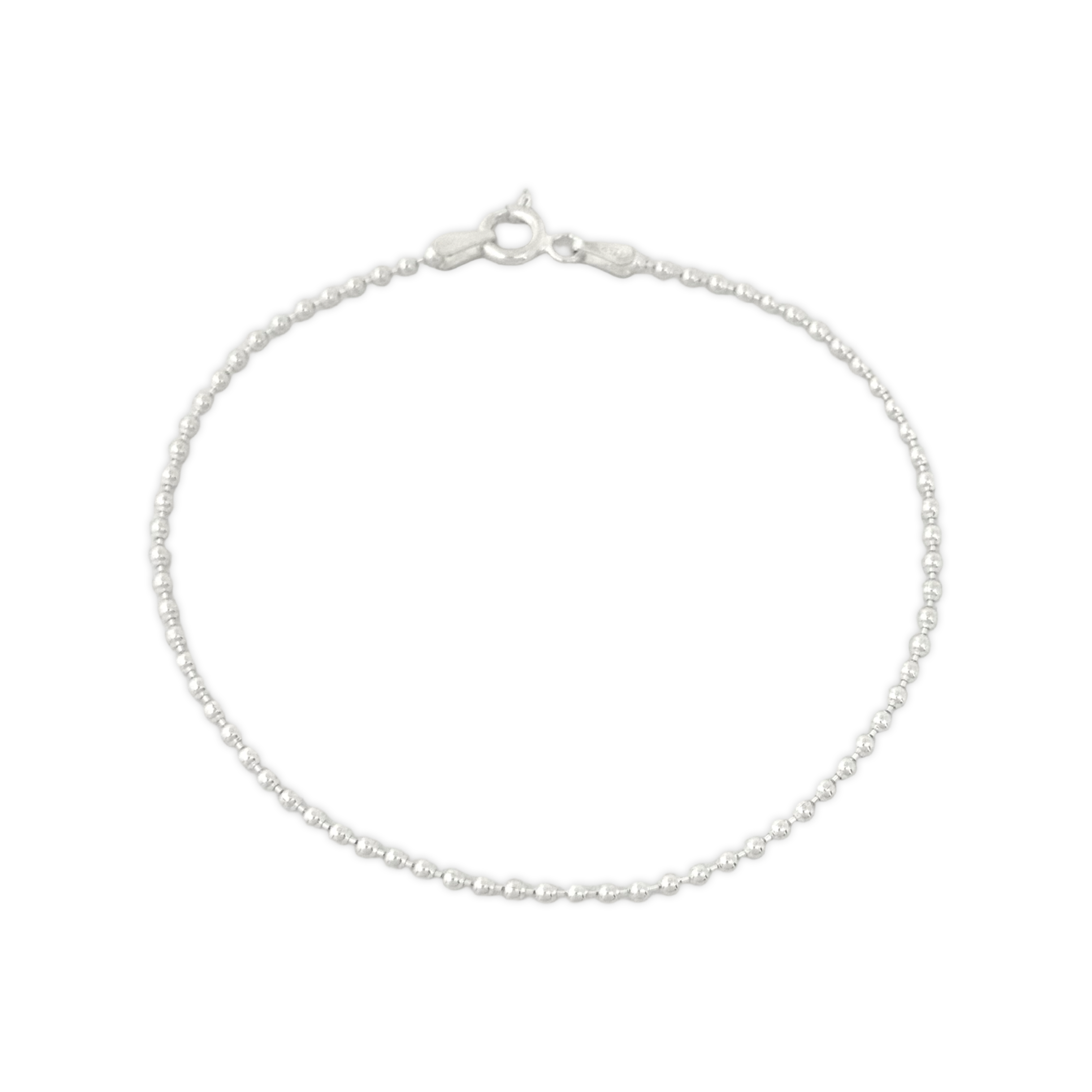 Pulseira toda de mini bolinhas fina