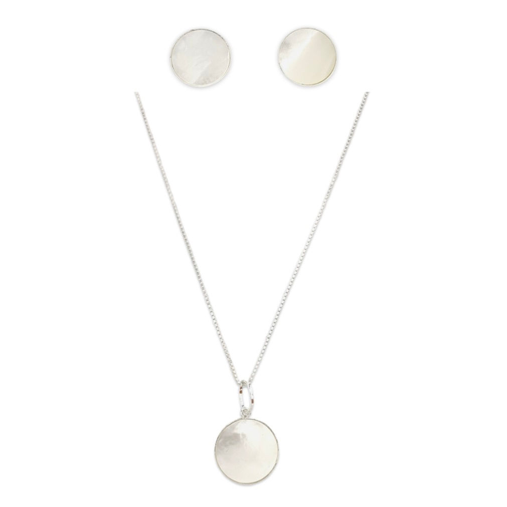 Conjunto círculo madrepérola 45cm