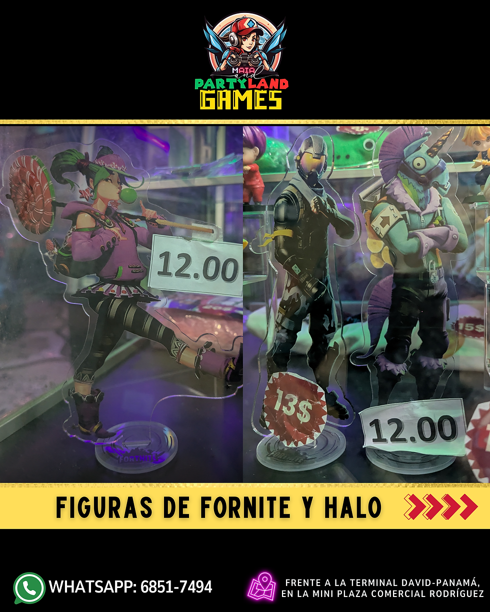 Figuras de coleccionables y originales de Fornite y Halo