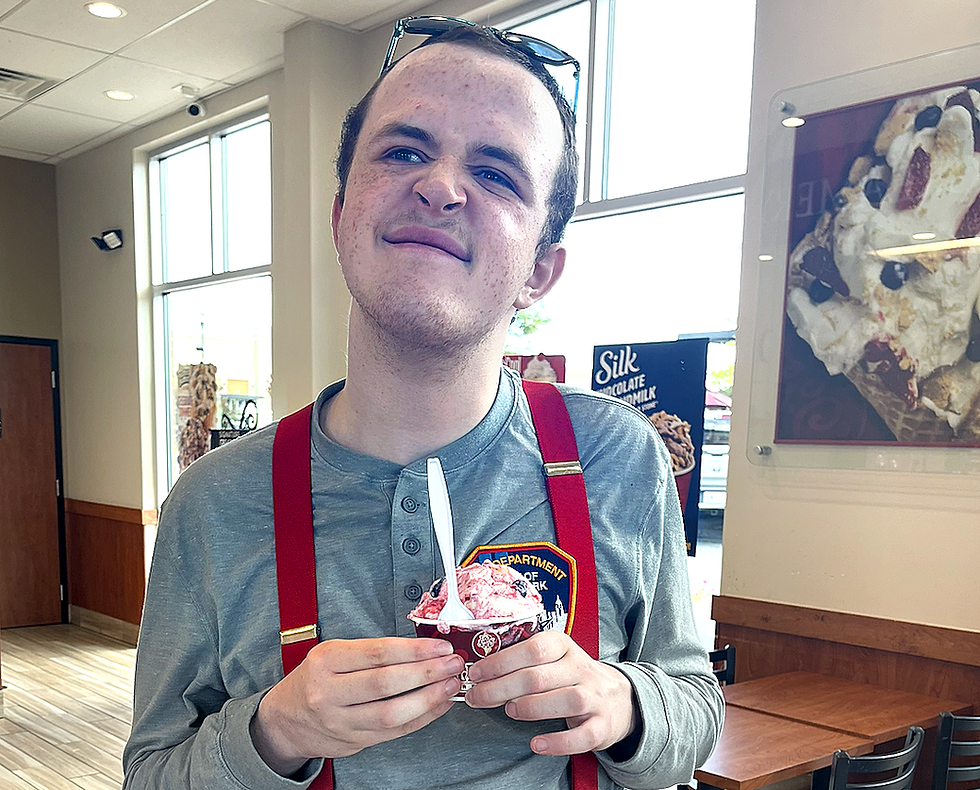 young adult at an ice cream social event
