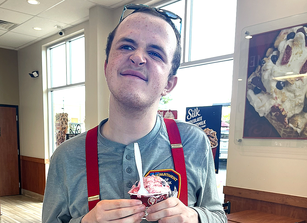 young adult at an ice cream party