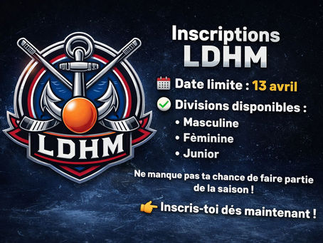 Inscriptions, date limite le 13 avril 