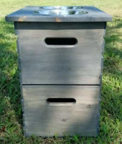 Thumbnail: X-Large Elevated Dog Feeder with Storage (2 qt. bowls)