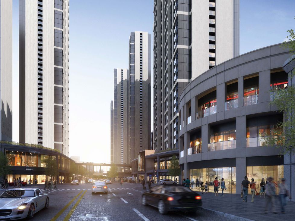 Retail Street Perspective Visualization