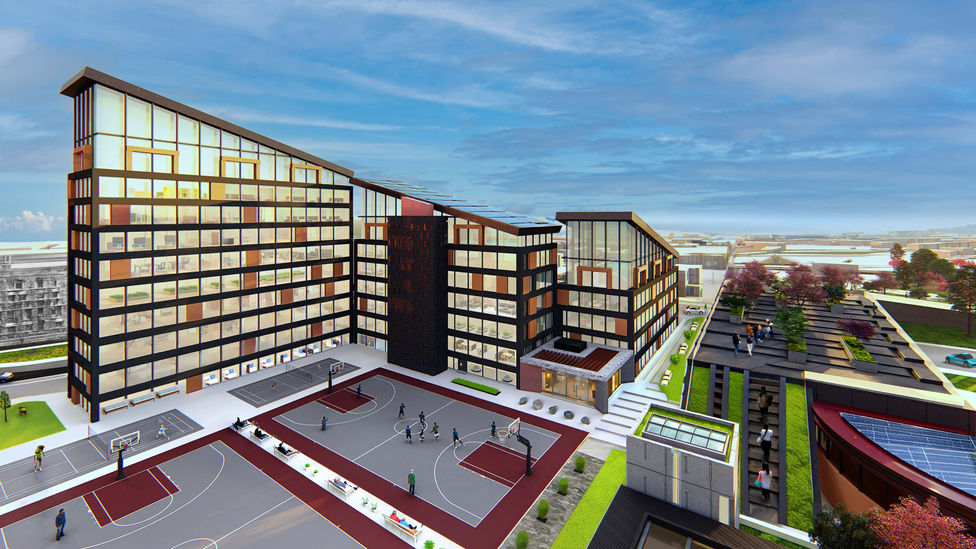 Residential Towers Rendering