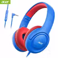 Acer hk03 crianças fones de ouvido c/fio para a escola 85/94db limitador volume