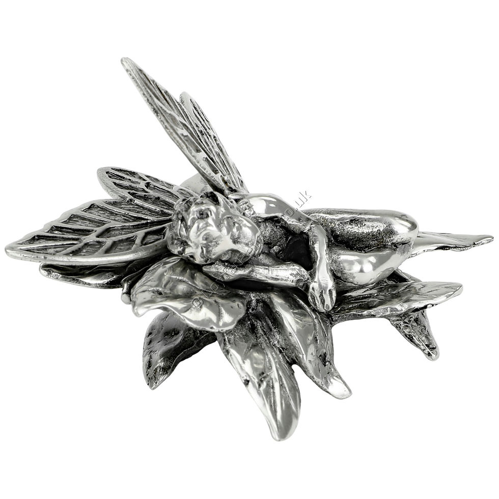 Thumbnail: Fantasy Figurine, Small - Astraea (Fairy, Baby Sleeping in a Flower)