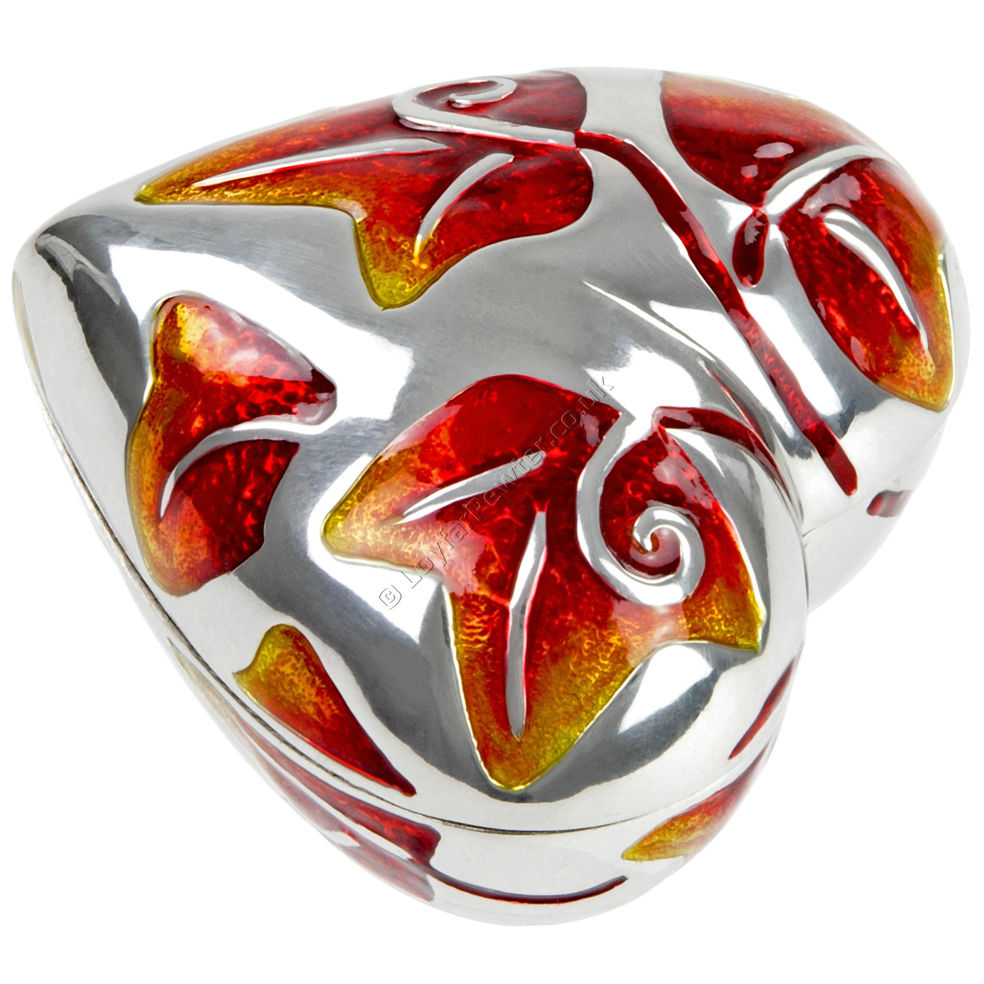 Trinket Box - Heart, Red