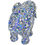 Thumbnail: Objet D'Art - Standing Elephant Sculpture, Large, Blue