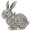 Thumbnail: Trinket Box - Rabbit, Flowered