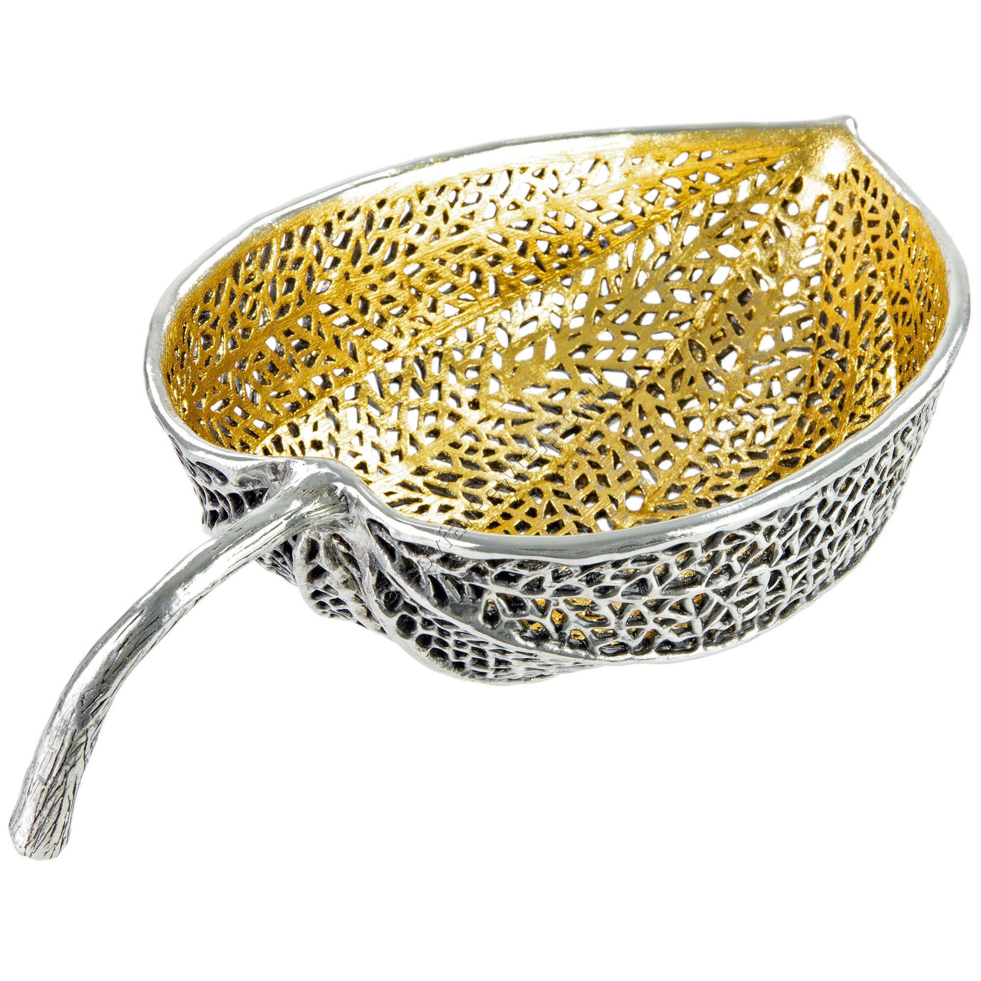 Jewellery Tray - Cape Gooseberry Petal, Large, Gold Leaf