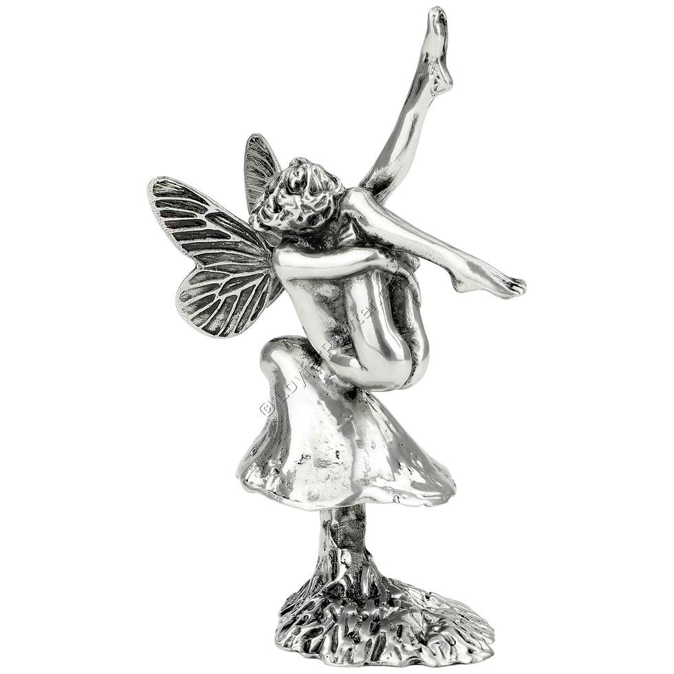 Thumbnail: Fantasy Figurine, Medium - Gaia (Fairy, Sliding on a Mushroom)