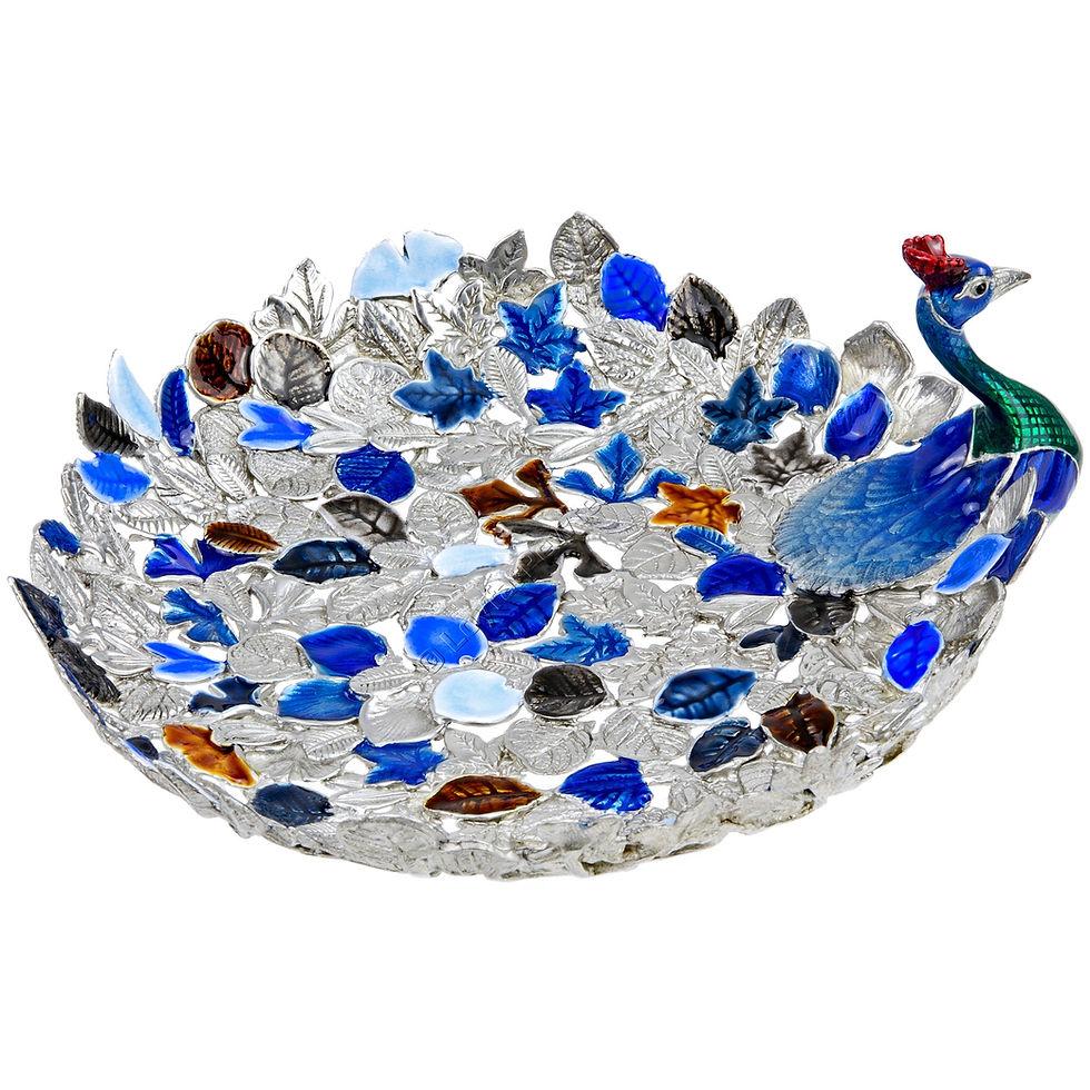 Thumbnail: Tray - Peacock, Coloured Leaves