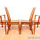 Thumbnail: Danish Dining Chairs 1960s Teak Niels Koefoeds Set of 4 Lis Hornslet Rattan Cane
